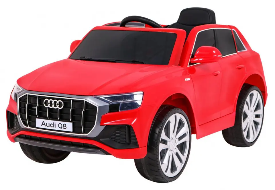 ⁨Audi Q8 Lift na akumulator dla dzieci Czerwony + Pilot + EVA + Wolny Start + MP3 USB + LED⁩ w sklepie Wasserman.eu