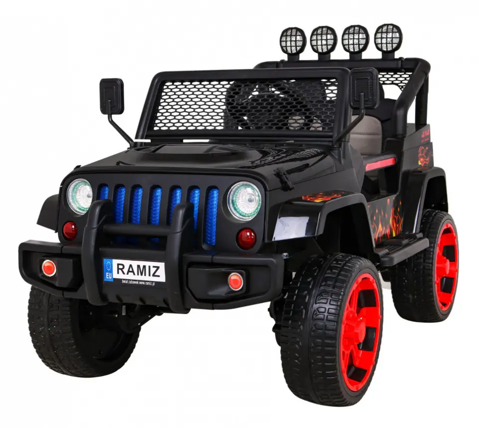 ⁨Autko terenowe Raptor Drifter Płomienie + Pilot + Napęd 4x4 + Schowek + Wolny Start + MP3 LED⁩ w sklepie Wasserman.eu