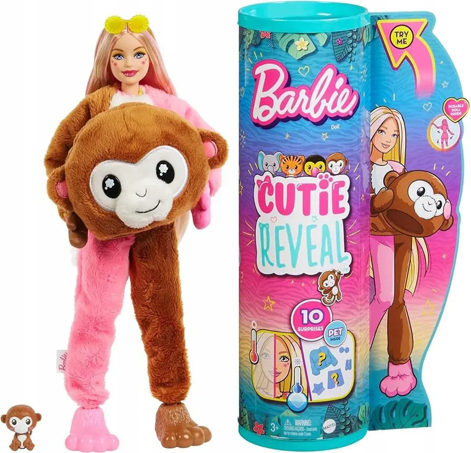 ⁨Barbie Cutie Reveal seria Dżungla HKR01⁩ w sklepie Wasserman.eu