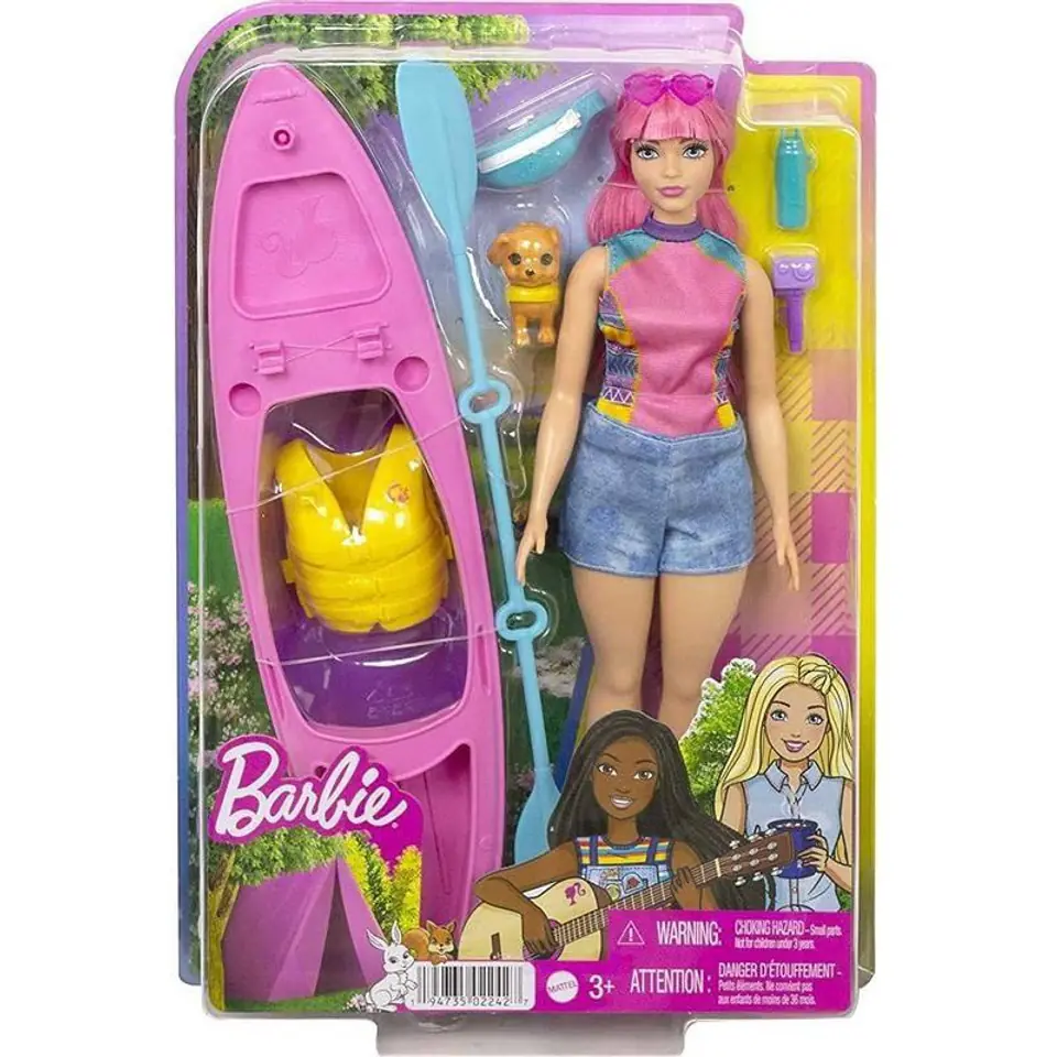 ⁨Barbie Daisy na kempingu lalka+kajak⁩ w sklepie Wasserman.eu