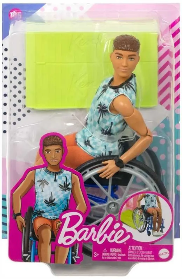⁨Barbie Fashionistas Ken na wózku inwalidzkim⁩ w sklepie Wasserman.eu