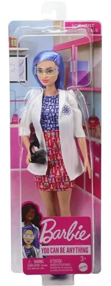 ⁨Barbie doll Career Scientist⁩ at Wasserman.eu