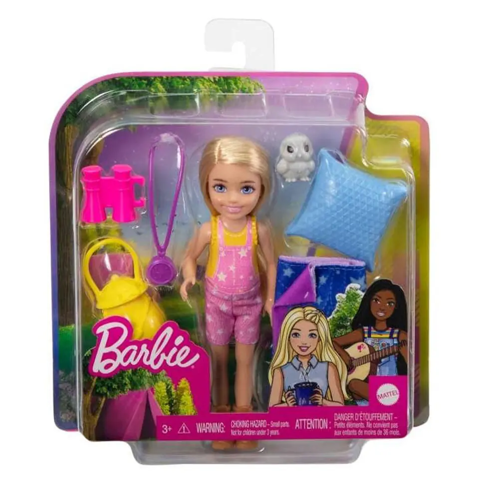 ⁨Barbie Kemping Chelsea Lalka + śpiwór⁩ w sklepie Wasserman.eu