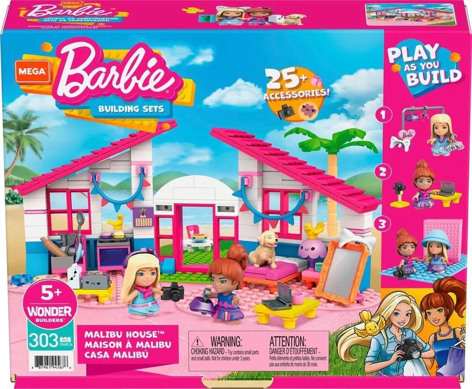 ⁨Barbie Mega Construx Dom w Malibu⁩ w sklepie Wasserman.eu