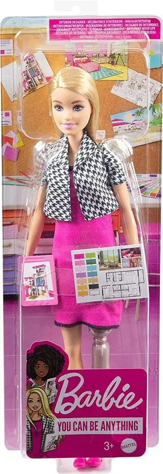 Barbie: lalka kariera Projektantka wnętrz HCN12 w sklepie Wasserman.eu