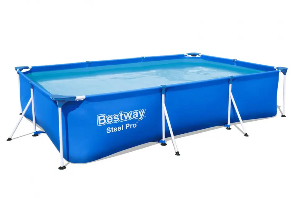 ⁨Basen Stelażowy Steel Pro 300x201x66 Prostokątny BESTWAY⁩ w sklepie Wasserman.eu