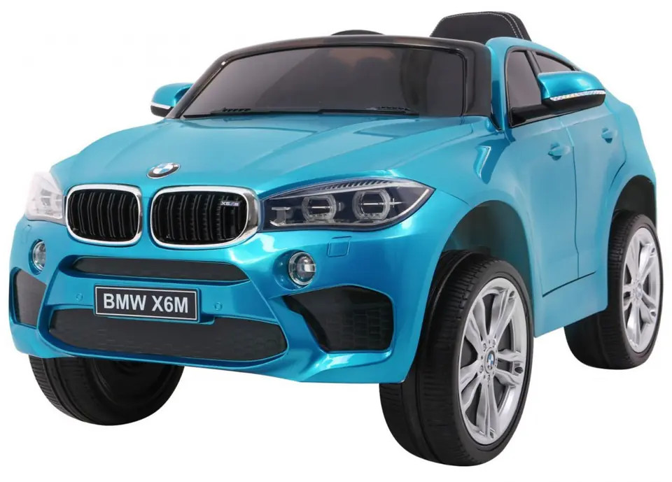 ⁨BMW X6M Elektryczne Autko dla dzieci Lakier Niebieski + Pilot + EVA + Wolny Start + Audio + LED⁩ w sklepie Wasserman.eu