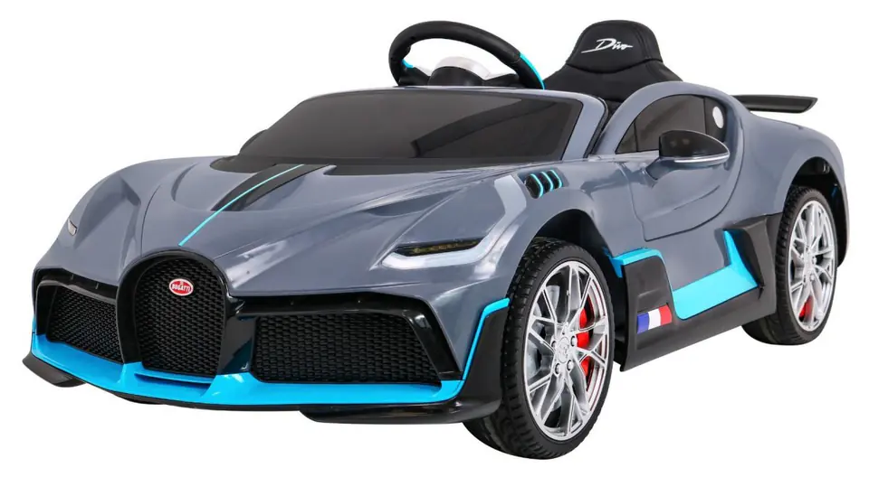 ⁨Bugatti Divo Autko na akumulator dla dzieci Szary + Pilot + EVA + Wolny Start + LED MP3⁩ w sklepie Wasserman.eu