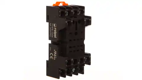 ⁨Plug socket for relay R4 10A 300V AC black GS4 2613504⁩ at Wasserman.eu