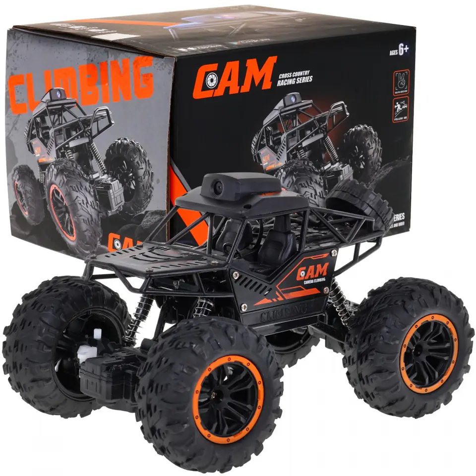 ⁨Crawler Cross Country z kamerą Wi-Fi dla dzieci 6+ Zdalnie sterowany model 1:18 Nagrywanie trasy⁩ w sklepie Wasserman.eu