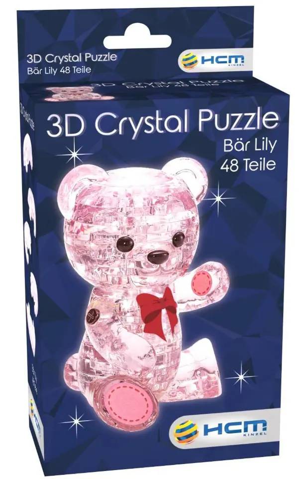 Crystal puzzle Miś Lily różowy w sklepie Wasserman.eu