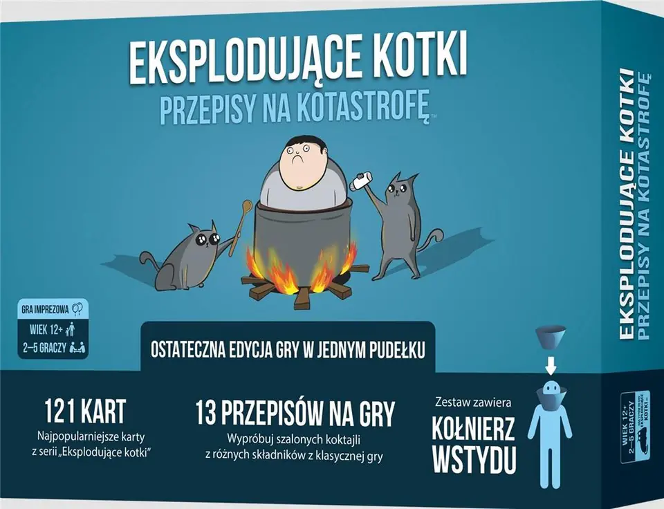 ⁨Exploding Kittens: Kotastrofa Recipes REBEL game⁩ at Wasserman.eu