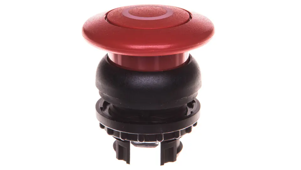 ⁨Mushroom button red 22mm self-return with description M22S-DP-R-XO 216721⁩ at Wasserman.eu