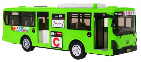 ⁨Interaktywny Autobus szkolny dla dzieci 3+ zielony + Otwierane drzwi + Dźwięki Światła⁩ w sklepie Wasserman.eu
