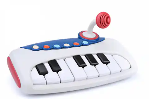 ⁨Interaktywny keyboard z mikrofonem dla dzieci 18m+ Zabawka muzyczna Pianinko + nauka gry⁩ w sklepie Wasserman.eu