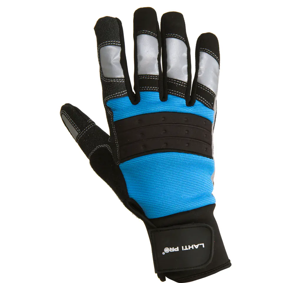 ⁨GLOVES MECH. BLACK-BLUE L280710P, CARD, "10", CE, LAHTI⁩ at Wasserman.eu