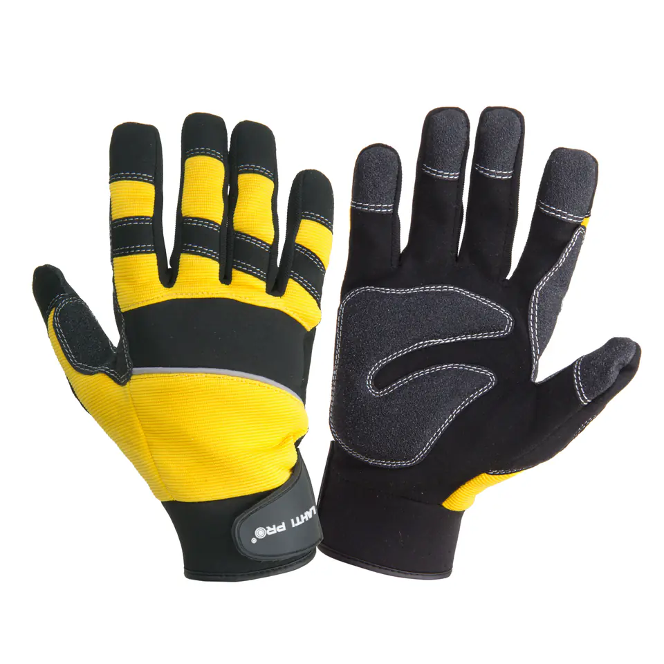 ⁨GLOVES MECH. BLACK-YELLOW L280810P, CARD, "10", CE, LAHTI⁩ at Wasserman.eu