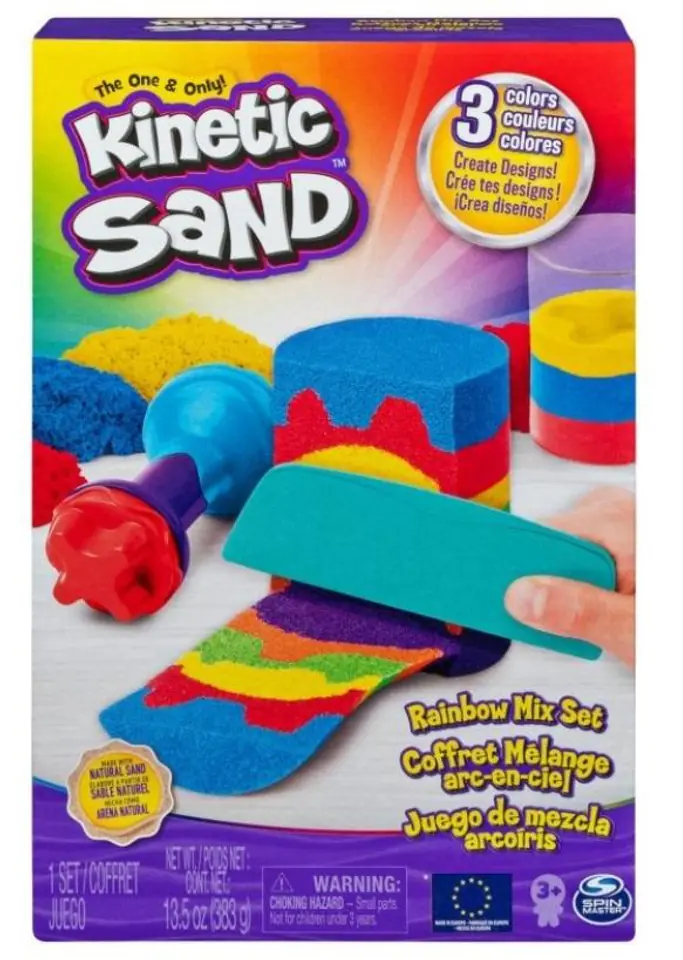 ⁨Kinetic Sand Zestaw Tęczowych narzędzi 383g⁩ w sklepie Wasserman.eu