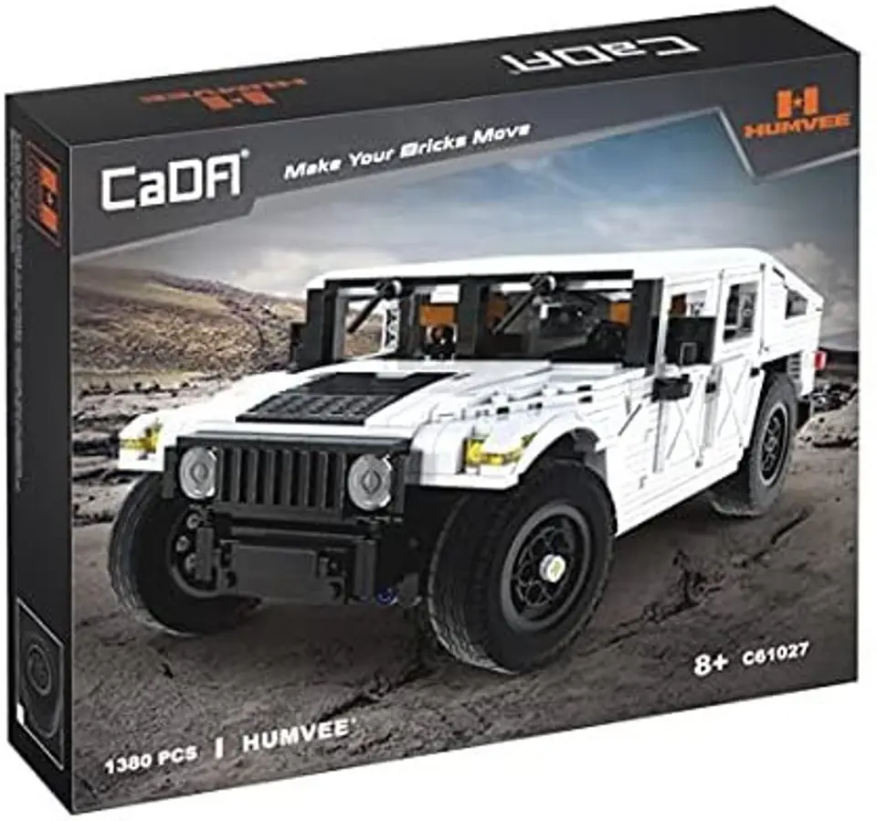 Klocki techniczne CaDA 1386 el. Humvee pojazd wojskowy 1:12 dla dzieci 8+ w sklepie Wasserman.eu