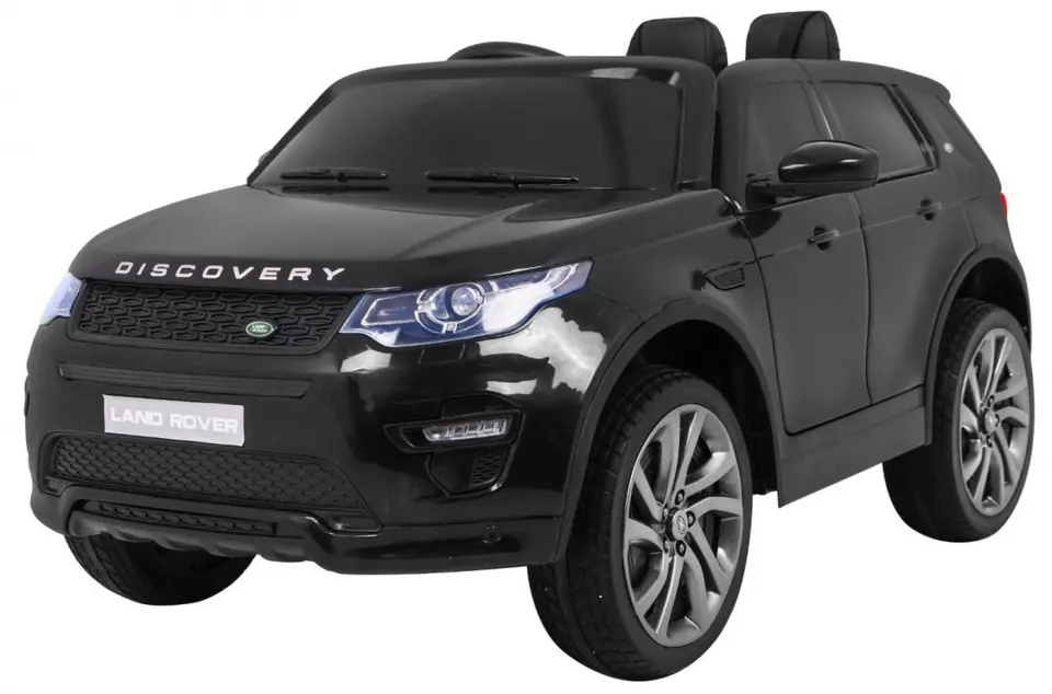 ⁨Land Rover Discovery dla dzieci Czarny + Pilot + 5-pkt pasy + Regulacja siedzenia + EVA + MP3 LED⁩ w sklepie Wasserman.eu
