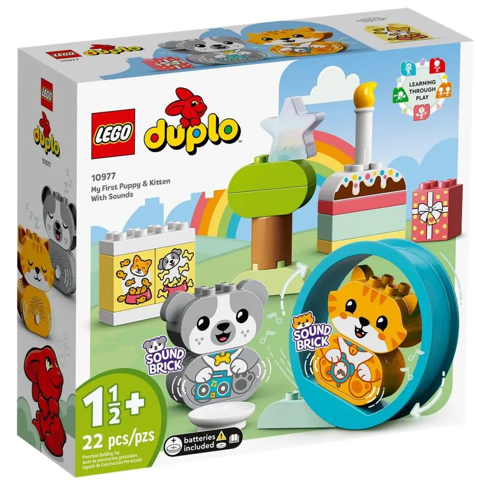 ⁨LEGO DUPLO 10977 My first puppy and kitten with sounds⁩ at Wasserman.eu