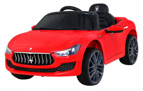 ⁨Maserati Ghibli na akumulator dla dzieci Czerwony + Pilot + Wolny Start + EVA + MP3 USB + LED⁩ w sklepie Wasserman.eu