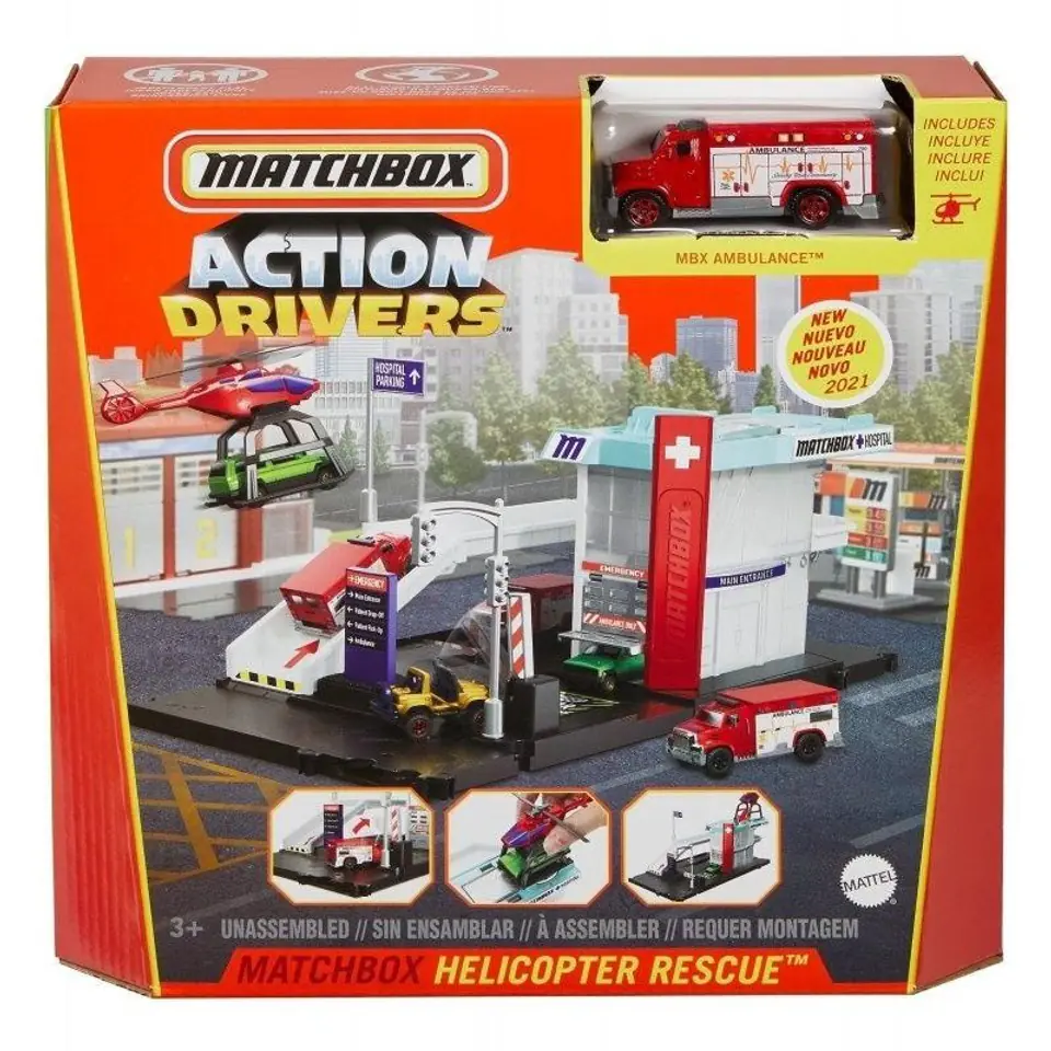 ⁨Matchbox Action Drivers Helikopter ratunkowy⁩ w sklepie Wasserman.eu