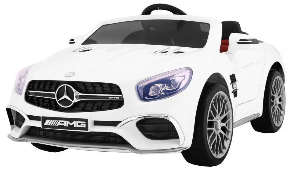 ⁨Mercedes AMG SL65 dla dzieci Biały + Pilot + Bagażnik + Regulacja siedzenia + MP3 LED + Wolny Start⁩ w sklepie Wasserman.eu