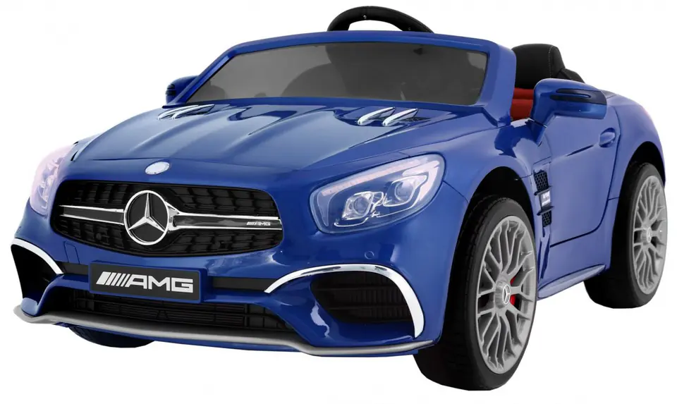 ⁨Mercedes AMG SL65 dla dzieci Lakier Niebieski + Pilot + Bagażnik + Regulacja siedzenia + MP3 LED + Wolny Start⁩ w sklepie Wasserman.eu