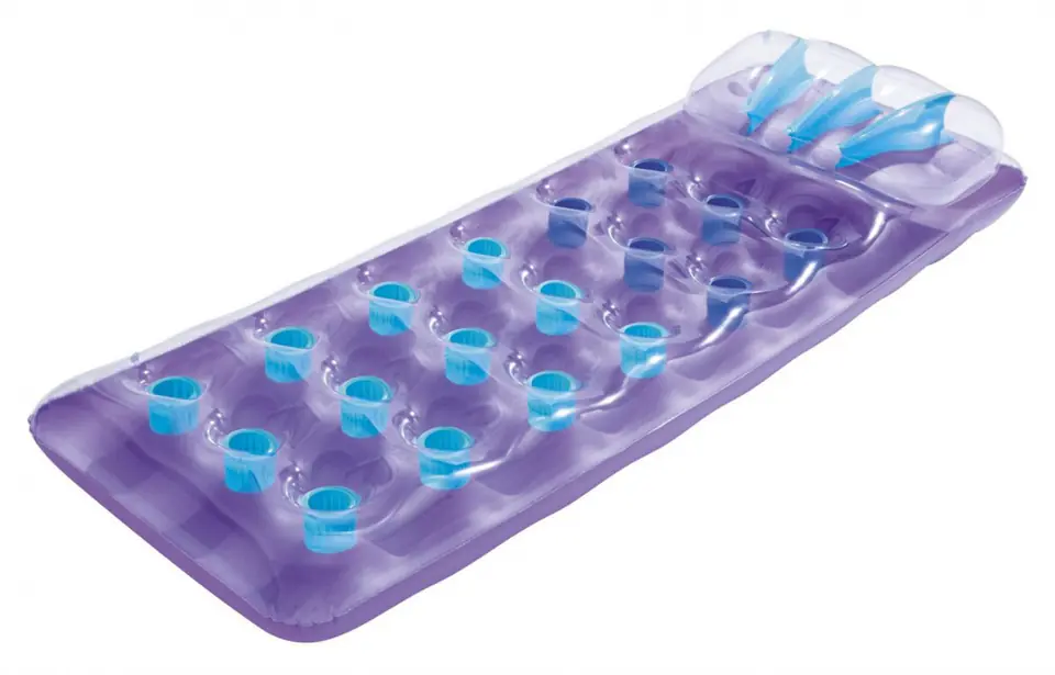 ⁨Neonowy Materac plażowy BESTWAY Fioletowy 188x71cm + Zestaw naprawczy⁩ w sklepie Wasserman.eu