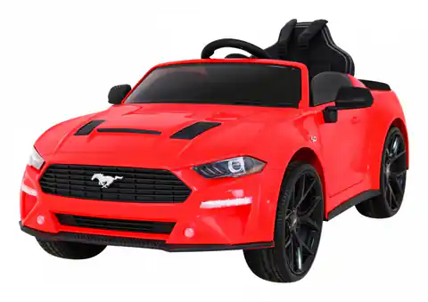 ⁨Autko Ford Mustang GT na akumulator dla dzieci Czerwony + Regulacja siedzenia + Audio LED + EVA + Wolny Start⁩ w sklepie Wasserman.eu