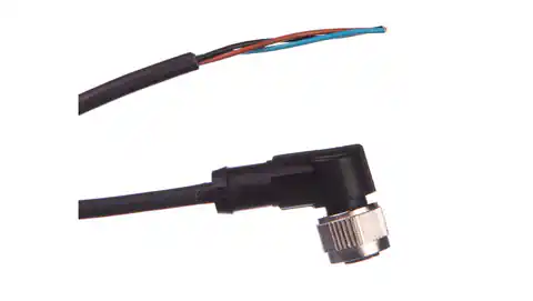 ⁨Connection cable 2m with angled socket 3P FIELDBUS M12 S/A AB-C3-2,0PUR-M12FA 22260258⁩ at Wasserman.eu