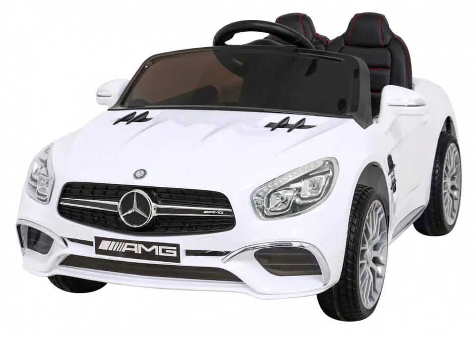 ⁨Mercedes Benz AMG SL65 S elektryczny dla dzieci Biały + Pilot + Audio LED + Ekoskóra + EVA + Wolny Start⁩ w sklepie Wasserman.eu