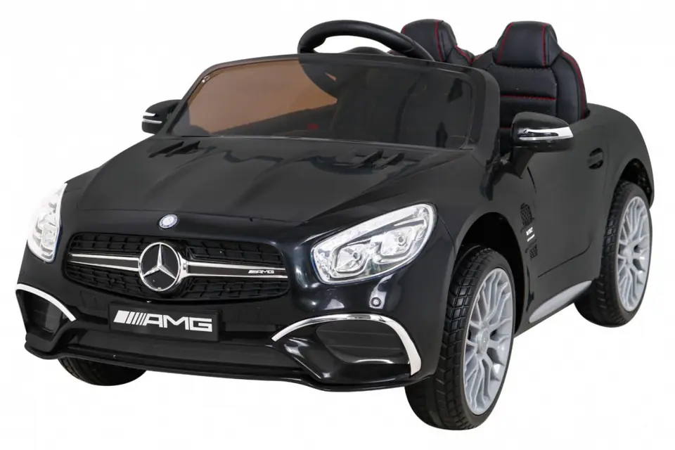 ⁨Mercedes Benz AMG SL65 S elektryczny dla dzieci Czarny + Pilot + Audio LED + Ekoskóra + EVA + Wolny Start⁩ w sklepie Wasserman.eu