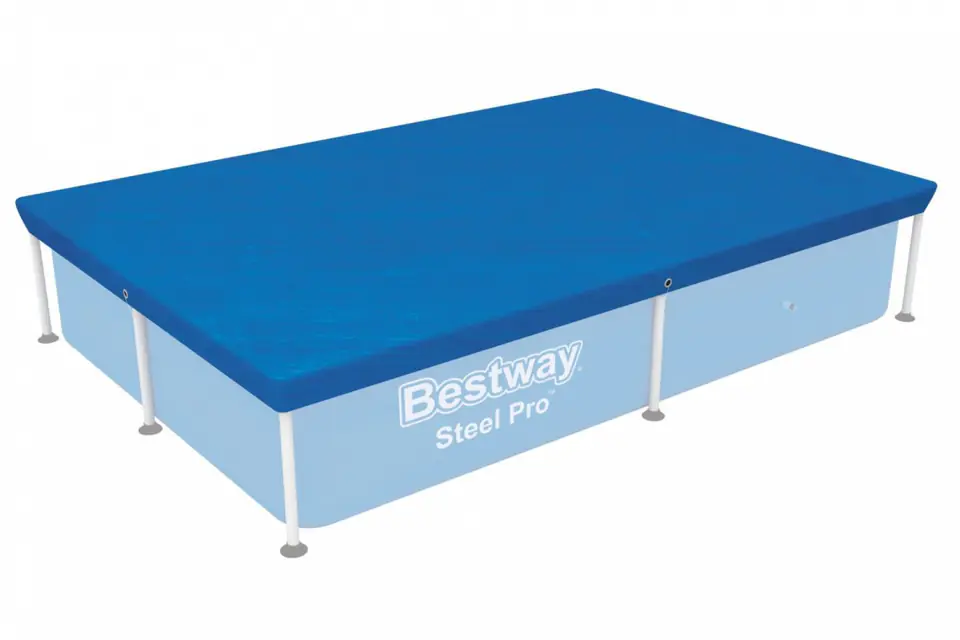 ⁨Pokrywa 224x154cm na Basen stelażowy Steel Pro 221x150x43cm BESTWAY⁩ w sklepie Wasserman.eu