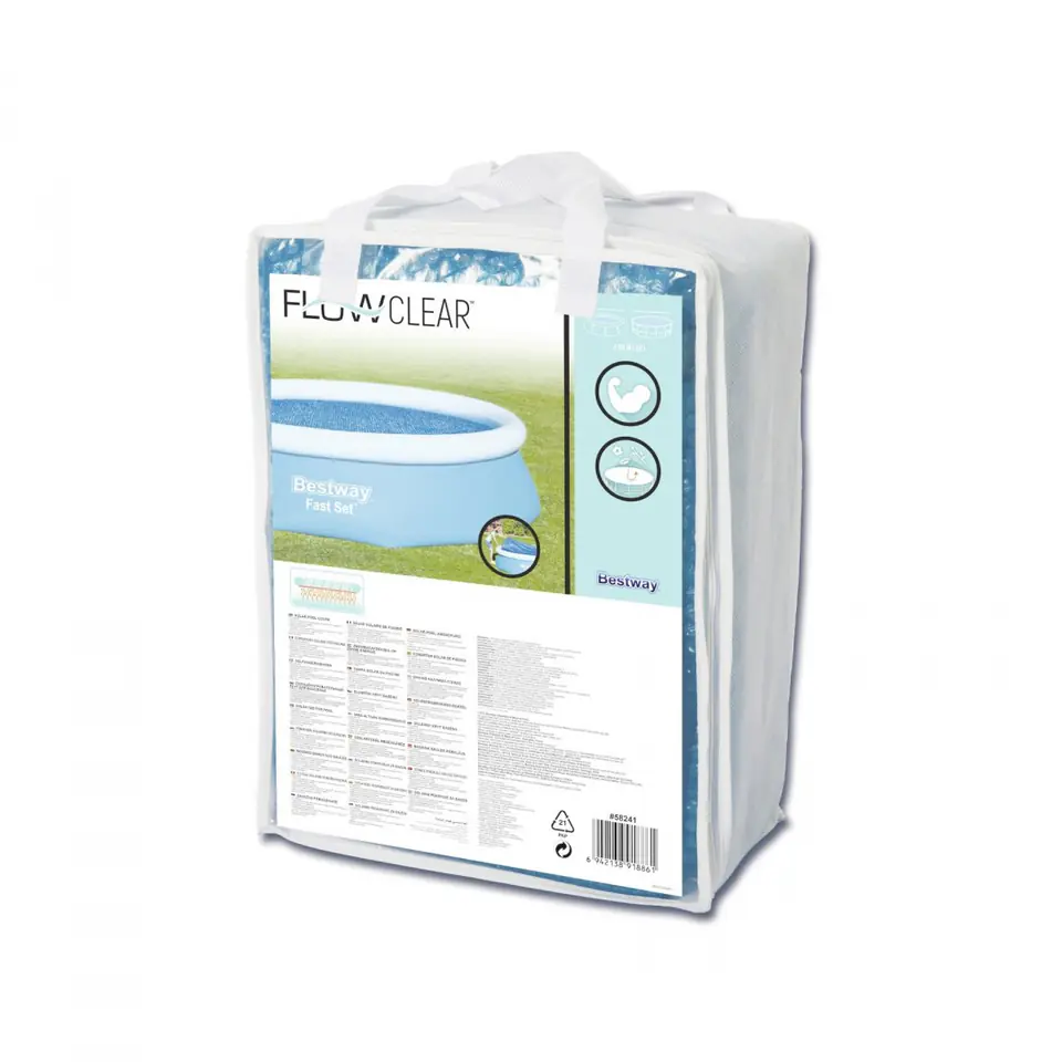 ⁨Pokrywa solarna 289cm na Basen ogrodowy 305cm/10FT BESTWAY⁩ w sklepie Wasserman.eu