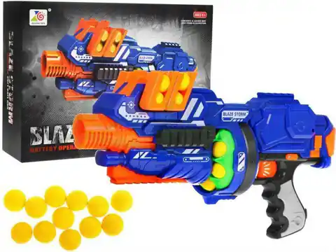 ⁨Półautomatyczny Karabin dla dzieci 8+ Blaze Storm 12 piankowych kulek Zabawkowa broń⁩ w sklepie Wasserman.eu