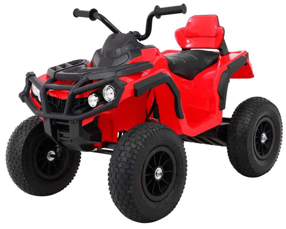 ⁨Quad ATV Air na akumulator dla dzieci Czerwony+ Koła pompowane + Radio MP3 + Wolny Start⁩ w sklepie Wasserman.eu