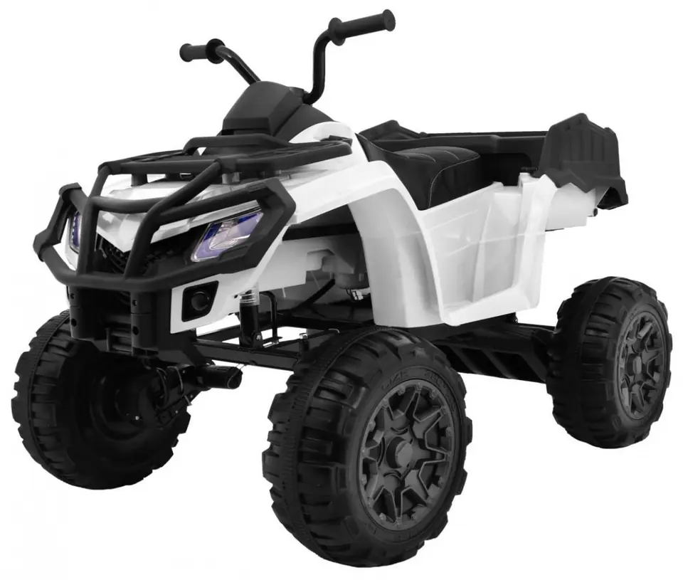 ⁨Quad XL ATV na akumulator dla dzieci Biały + Napęd 4x4 + Bagażnik + Wolny Start + EVA + Audio LED⁩ w sklepie Wasserman.eu