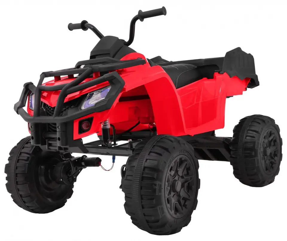 ⁨Quad XL ATV na akumulator dla dzieci Czerwony + Napęd 4x4 + Bagażnik + Wolny Start + EVA + Audio LED⁩ w sklepie Wasserman.eu