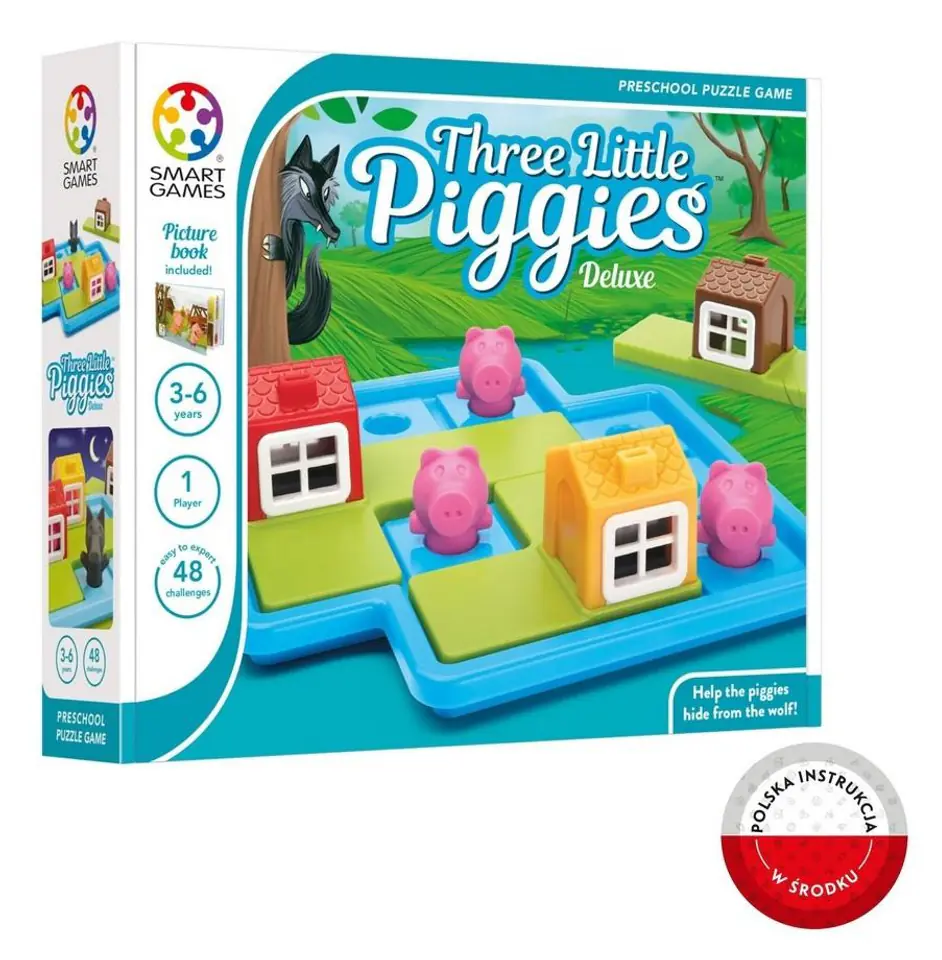 ⁨Smart Games Three Little Piggies (ENG) IUVI Games⁩ w sklepie Wasserman.eu