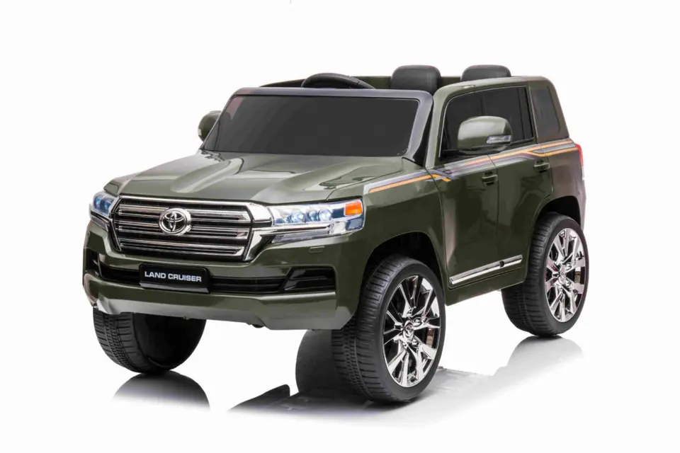 ⁨Toyota Land Cruiser na akumulator Zielony + Pilot + Schowek + EVA + Wolny Start + LED MP3⁩ w sklepie Wasserman.eu