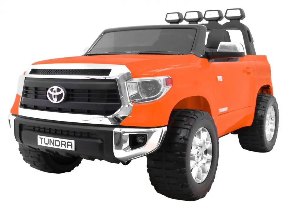 ⁨Toyota Tundra XXL dla dzieci Pomarańczowy + Pilot + Bagażnik + LED + Audio + EVA + Wolny Start⁩ w sklepie Wasserman.eu