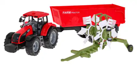 ⁨Traktor do przewracania siana z wywrotką dla dzieci 3+ Ruchome elementy + Napęd friction⁩ w sklepie Wasserman.eu
