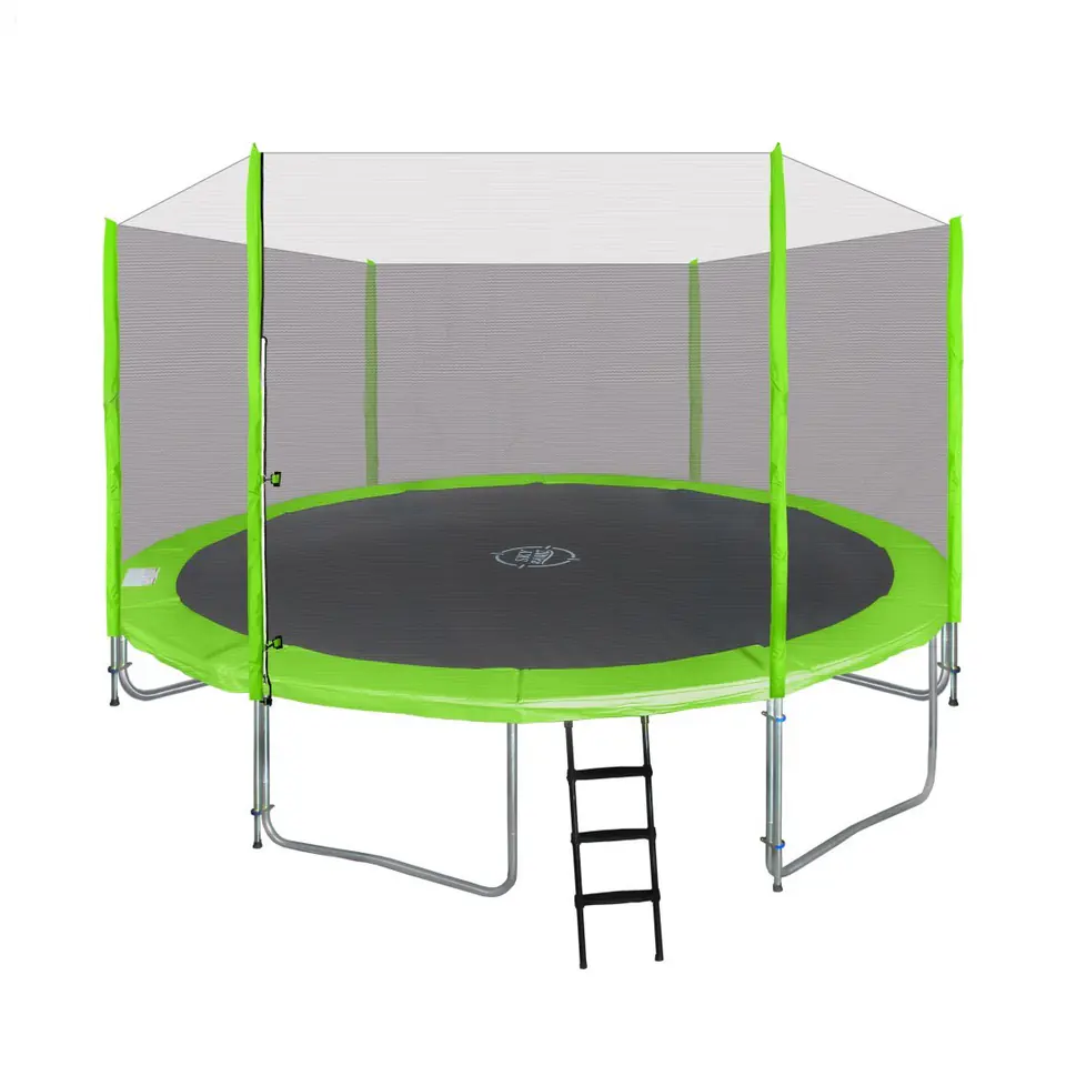 ⁨Trampolina ogrodowa SkyRamiz 366cm 12FT dla dzieci Zielony + Akcesoria⁩ w sklepie Wasserman.eu