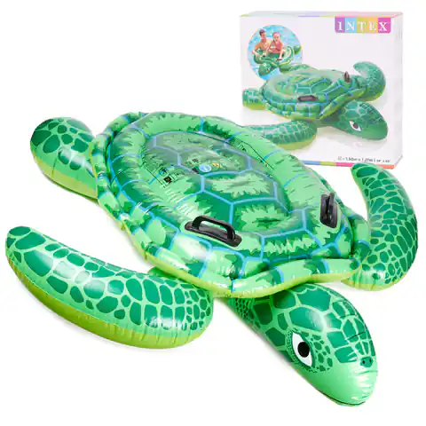 ⁨INTEX Air mattress for swimming inflatable turtle 150cm⁩ at Wasserman.eu