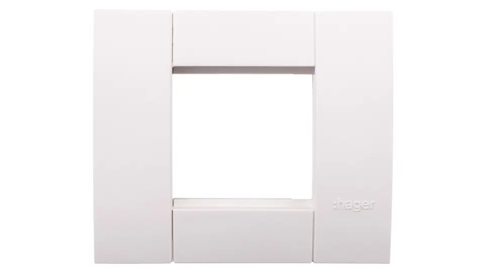 ⁨Ramka pojedyncza 45x45 biała do kanałów osprzętowych GT4519010⁩ w sklepie Wasserman.eu