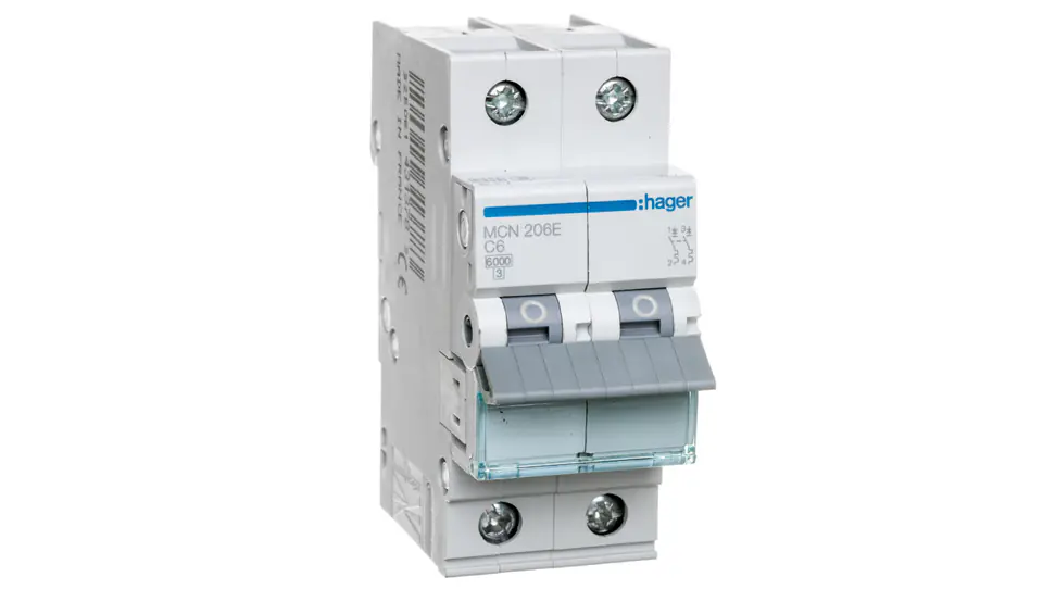 ⁨MCN206E 2P C 6A 6kA AC Circuit Breaker⁩ at Wasserman.eu