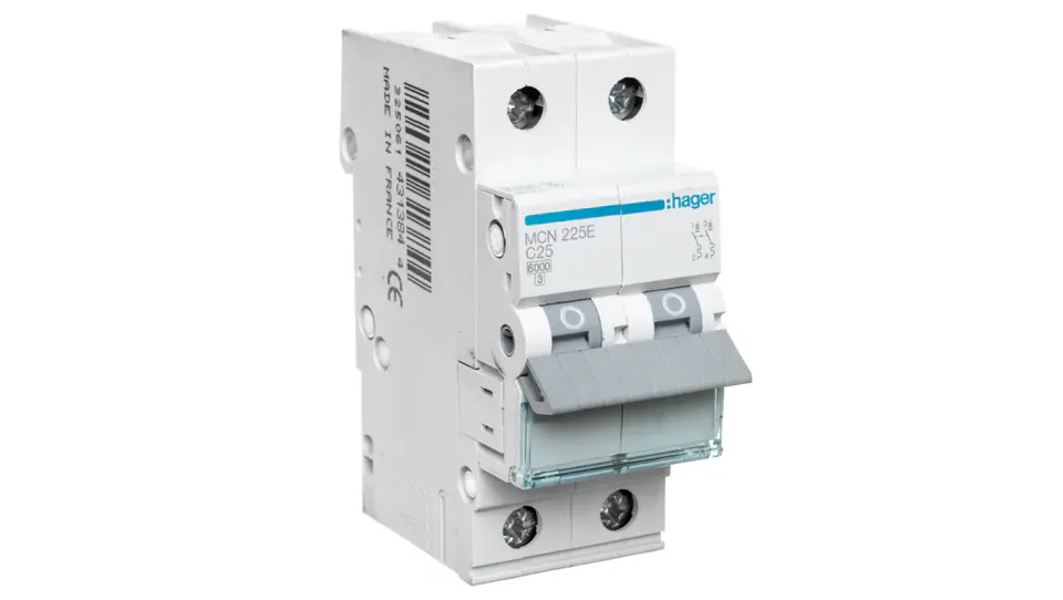 ⁨Over Current Circuit Breaker 2P C 25A 6kA AC MCN225E⁩ at Wasserman.eu