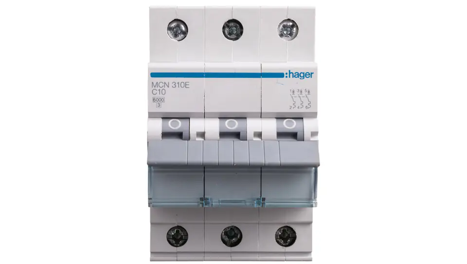 ⁨Wyłącznik nadprądowy 3P C 10A 6kA AC MCN310E⁩ w sklepie Wasserman.eu